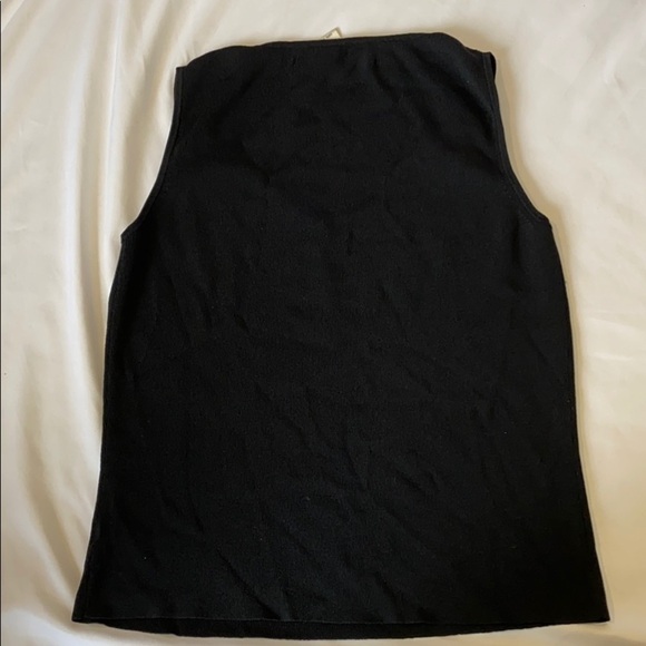 Max Studio SzS Black V Neck Tank top - Picture 4 of 5